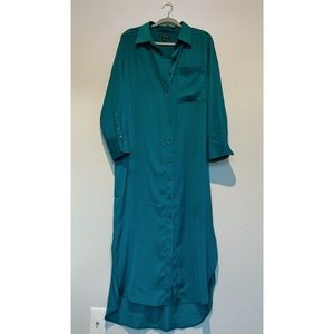 Banana Republic Teal Maxi Dress
